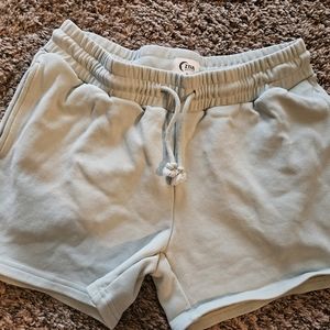 Zyia Muted Mint Relaxation Sweat Shorts